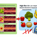 a high fiber diet may improve blood cholesterol measurements because