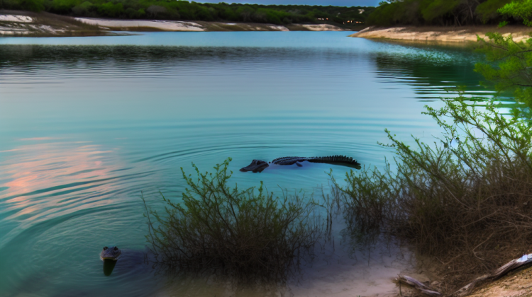 benbrook lake alligators