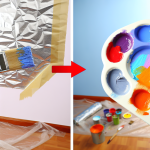 can you paint over foil wallpaper