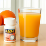 can you take aleve with orange juice