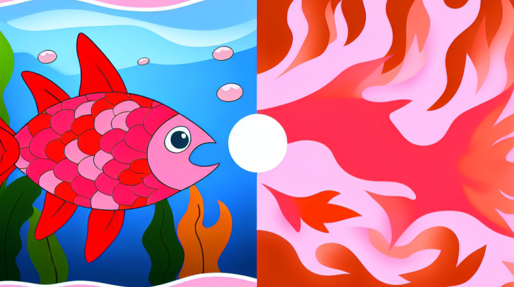 coral vs salmon