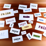 different ways to spell rain as a name