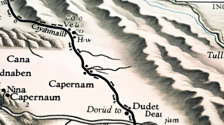 distance between cana and capernaum