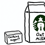 does starbucks oat milk have sugar