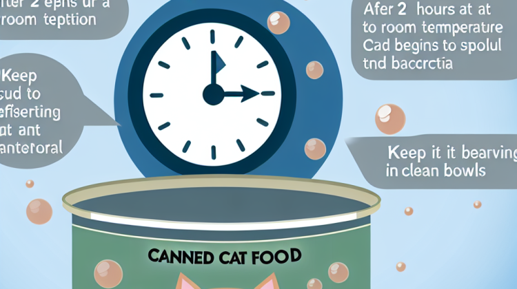 how long can canned cat food sit out