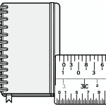 how long is a notebook in cm