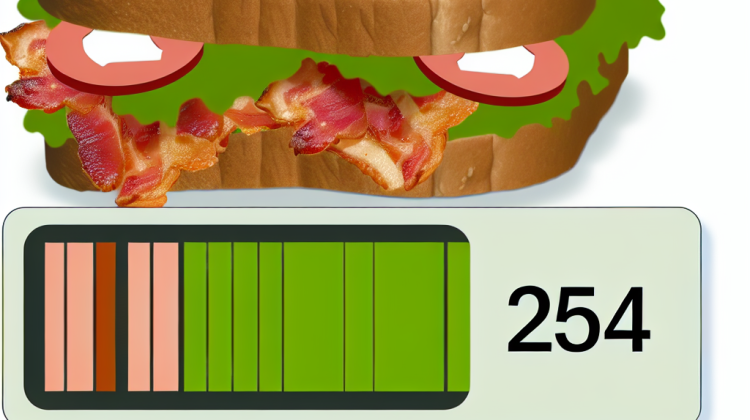 how many calories is a blt on wheat bread