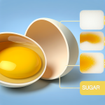 how many grams of sugar in eggs