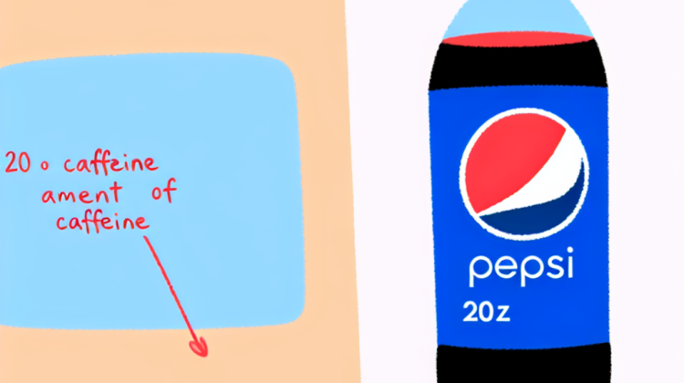 how much caffeine is in a 20 oz pepsi