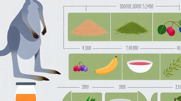 how much food do kangaroos eat a day