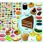 how much food is 10000 calories