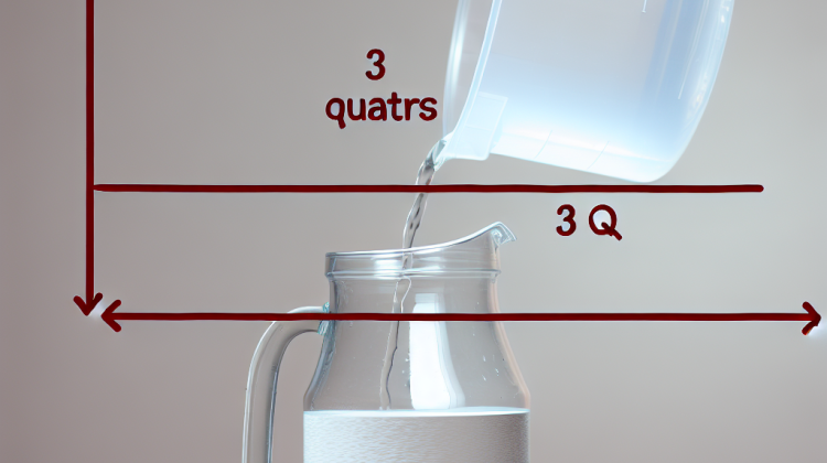 how much is 3qt of water