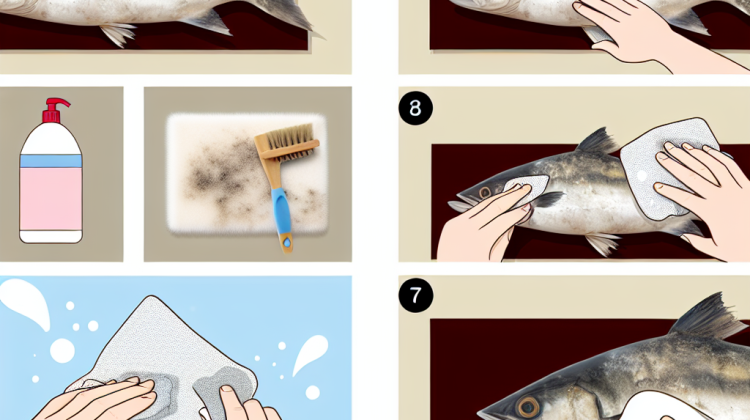 how to clean a mounted fish