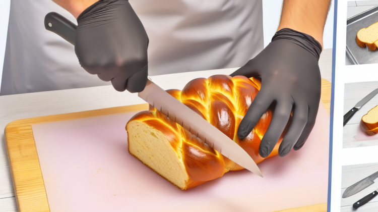 how to cut challah bread