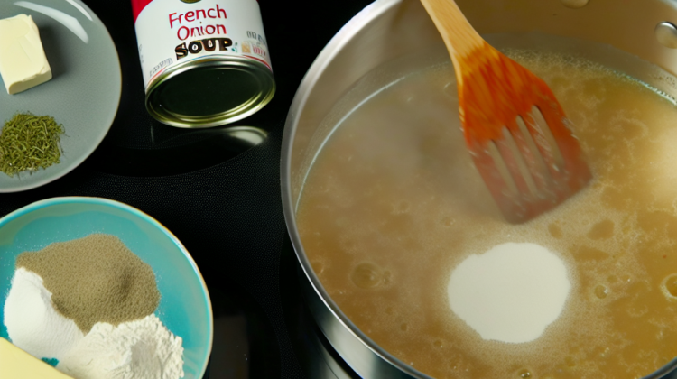 how to make gravy with campbells french onion soup