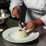 how to plate rice like a chef