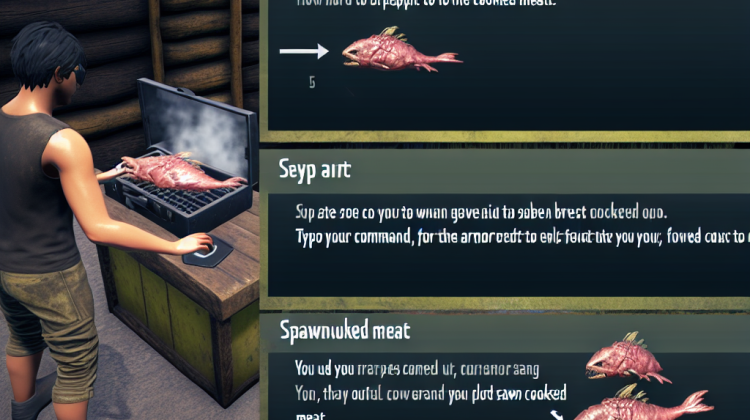 how to spawn in cooked meat in ark