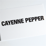 how to spell cayenne pepper