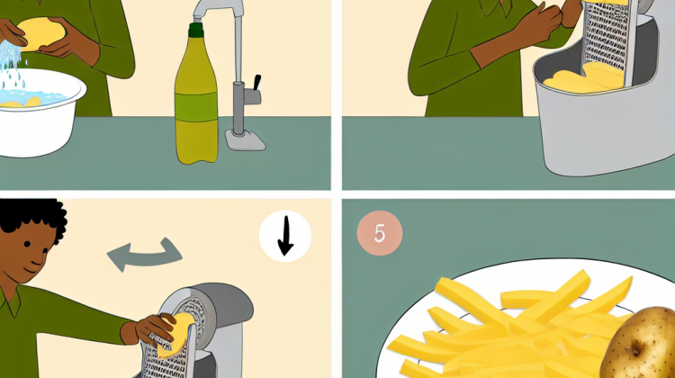 how to use pampered chef french fry cutter