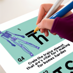 name the trace element for making bones hard