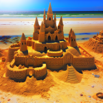 sunbaked sand castle