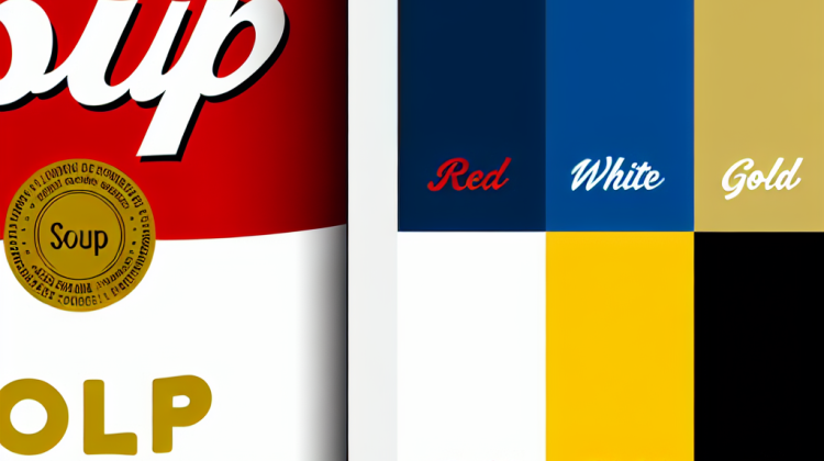 what 6 colors are on the campbells soup label