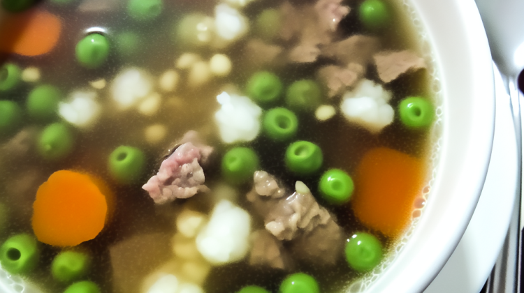 what are the little white things in vegetable beef soup