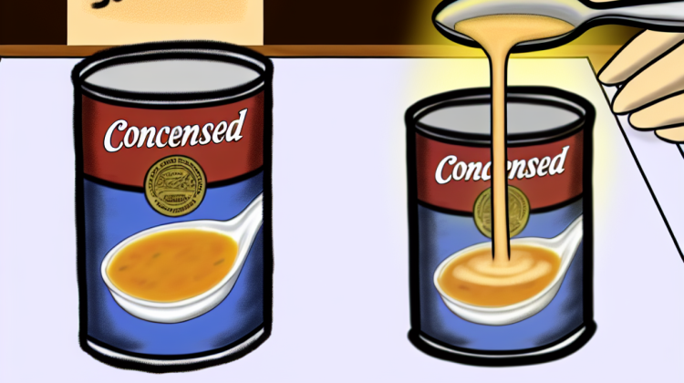 what does condensed mean in soup