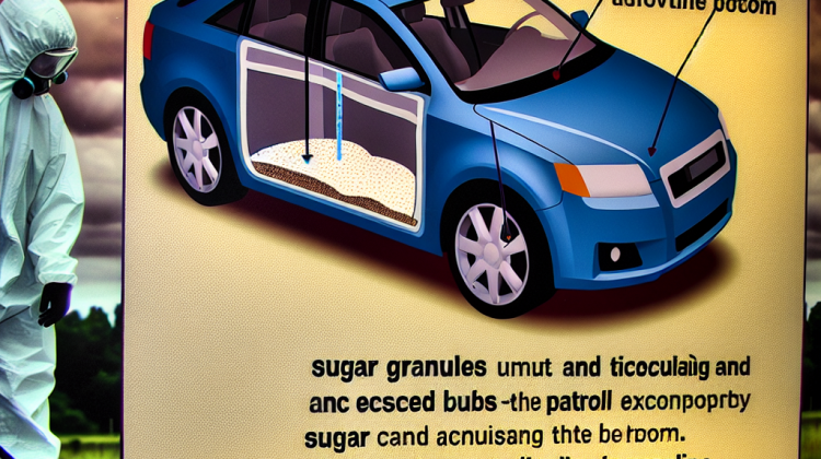 what does sugar do to a car gas tank