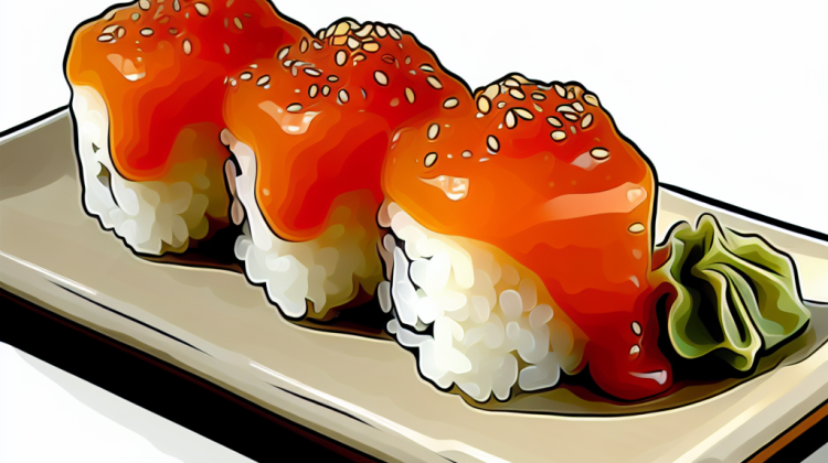 what is the orange sauce on sushi