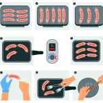 what temp to cook sausage on griddle